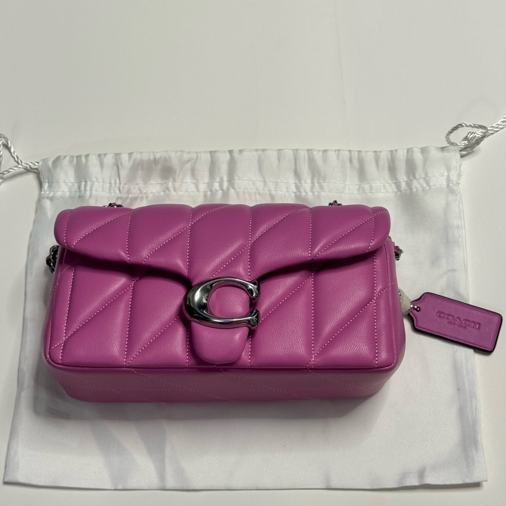 NWT - Coach - Quilted Tabby 20 - Fuchsia